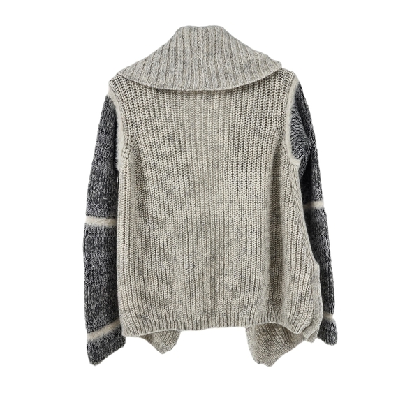 Yigal Azrouel Women's Open Front Shawl Collar Ribbed Cardigan - M - Picture 6 of 8